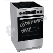 Плита электрическая Gorenje GECS5C70XA серебристый, конфорок 4 электрических, духовка 70 л, 50 см x 85 см x 59.4 см