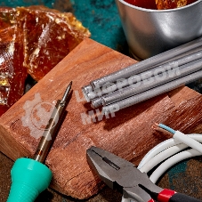 Припой пруток Rexant ПОС-40, Ø8мм, длина 400мм, ГОСТ 21931-76, олово 40%, свинец 60% (упак. 5 кг)