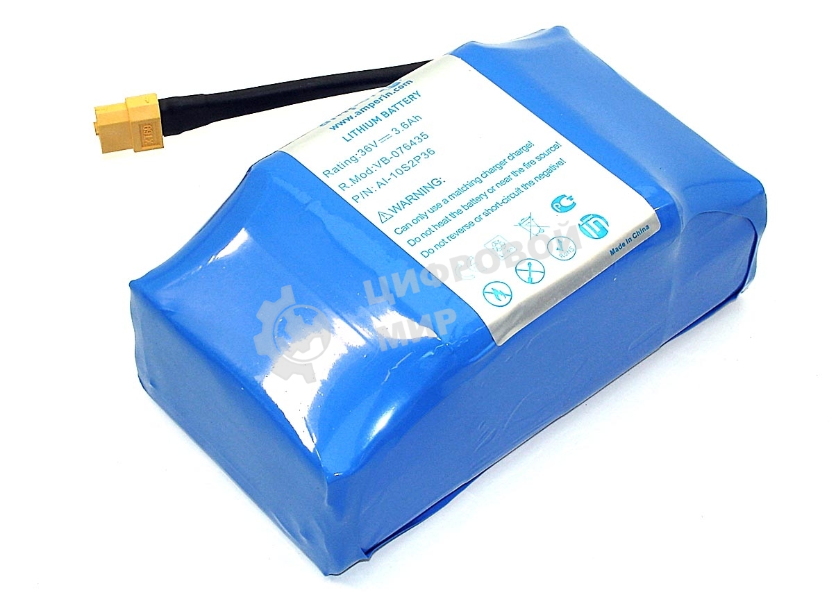 Аккумулятор Amperin 10S2P для гироскутера 36V 3.6А·ч Li-ion
