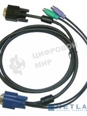 Переключатель D-Link DKVM-IPCB/10 Упаковка 10 кабелей KVM для устройств DKVM-IP1/IP8, длина 1.8м 
