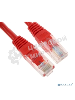 Патч-корд UTP Cablexpert cat.5e, 1.5м, литой, многожильный, красный