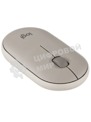 Мышь беспроводная Logitech Pebble M350 серый, 1000 dpi, радиоканал, Bluetooth, USB, кнопки - 3