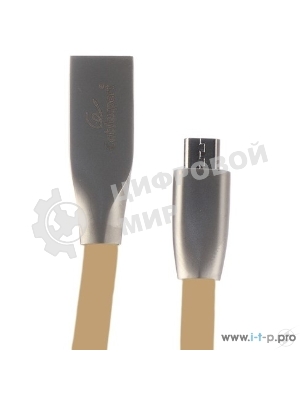 Кабель USB2.0 Cablexpert CC-G-mUSB01Gd-1M, AM/microB, серия Gold, длина 1м, золотой, блистер