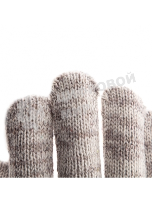 Перчатки трикотажные Сибртех усиленные, гелевое ПВХ-покрытие, 7 класс, бело-серый меланж