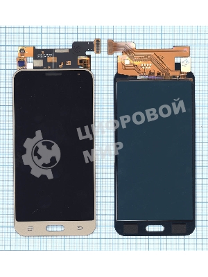 Дисплей для Samsung Galaxy J3 (2016) SM-J320 (TFT) золотистый