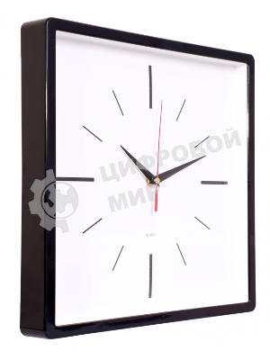 Часы настенные аналоговые Бюрократ WallC-S61P D30 см черный