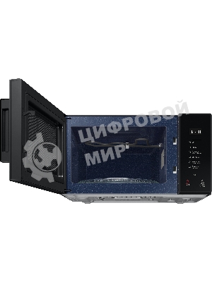 Микроволновая печь Samsung MG23T5018AK/BW черный, 23 л, 800 Вт, переключатели - сенсор