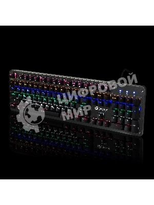 Клавиатура Oklick 970G Dark Knight проводная, USB Type-A, чёрный/серебристый