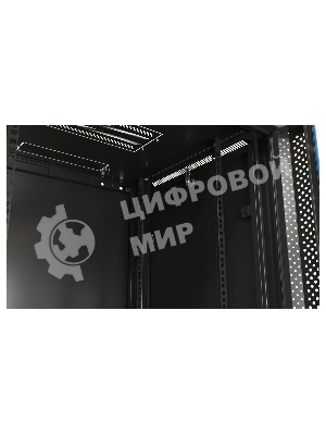 Шкаф настенный Hyperline TWB-0966-SR-RAL9004 19-дюймовый (19