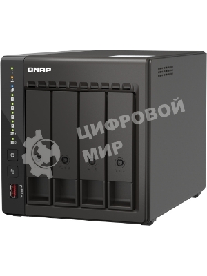 Сетевое хранилище SMB QNAP TS-453E-8G NAS, 4-tray w/o HDD. 2xHDMI-port. 4-core Celeron J6412 2-2.6 GHz, 8Gb DDR, 2x2.5Gb LAN, 2 x M.2 2280 PCIe Gen 3 x2, 2x USB 3.2 Gen 2 (10Gbps) Port, 2x USB 2.0 port