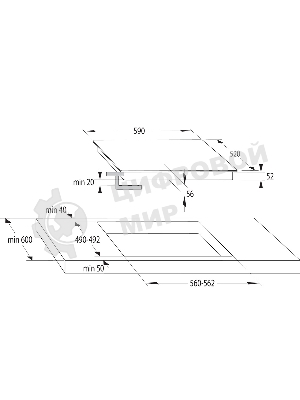 Встраиваемые индукционные панели Gorenje ISC645BSC Вид: индукционная, Тип установки: независимая, : черный, Материал варочной поверхности: стеклокерамика, Общее число конфорок: 4