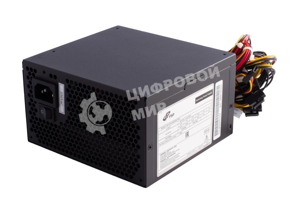 Блок питания FSP ATX-500PNR PRO 500W, ATX 2.3, 12cm fan, 80 PLUS, APFC