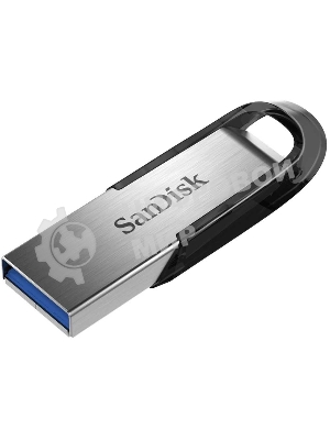 Флешка USB Sandisk CZ73 Cruzer Ultra Flair (SDCZ73-032G-G46), 32Gb, USB 3.0, R/W 150/45, серебристый/черный