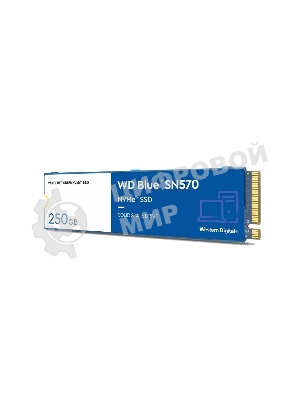 Накопитель SSD WD 250Gb, PCIe 3.0 x4, M.2 2280, Blue SN570 NVMe, R/W 3300/1200