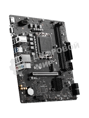 Материнская плата MSI PRO H610M-E DDR4, LGA 1700, Intel H610, 2xDDR4, 4xSATA, 1xM.2, 1xPCIe 4.0 x16, 1xPCIe 4.0 x1, 1xHDMI, 1xVGA, 1xRJ45 1Gb, 2xUSB-A 3.2 Gen 1, 4xUSB-A 2.0, 3x3.5мм, 7.1, mATX