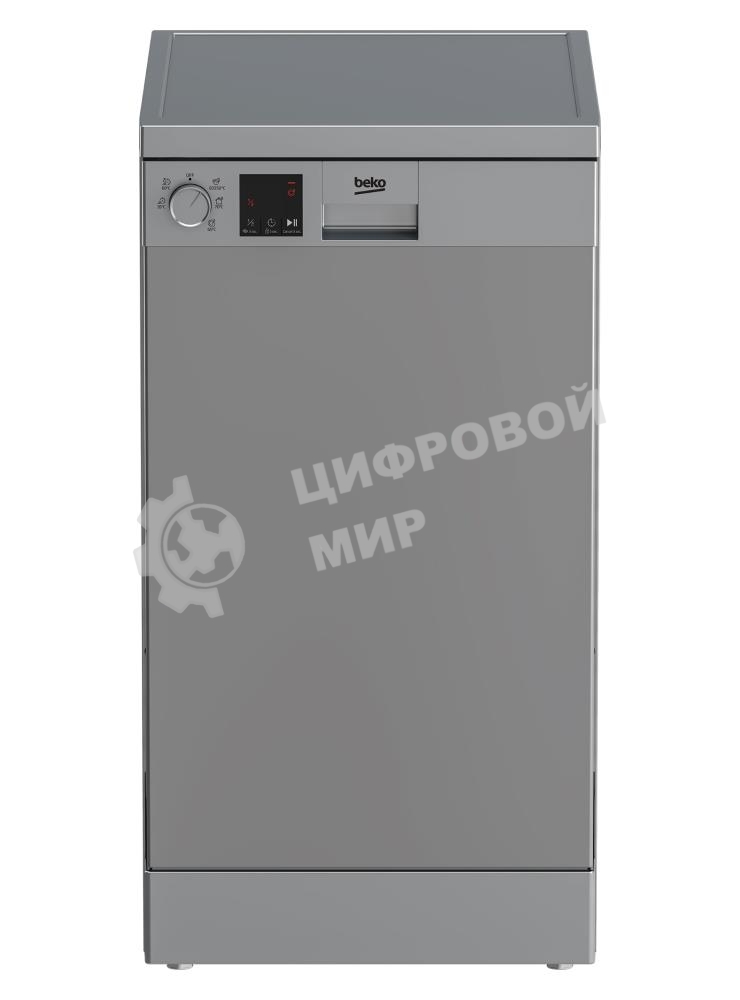 Посудомоечная машина Beko DVS050R02S, серебристый, 44.8 см, 10 компл., сушка конденсационная, 49 дБ, класс A+