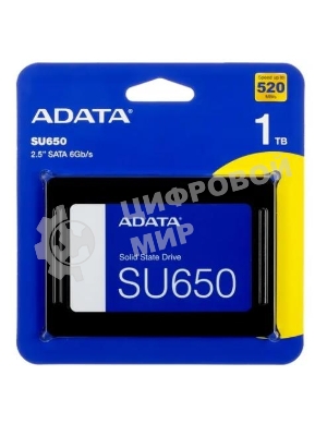 Накопитель SSD ADATA Ultimate SU650, 1Tb, SATA III, 2.5