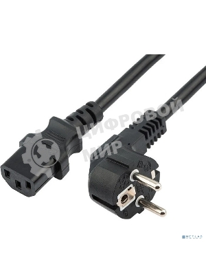 Шнур сетевой Rexant СЕЕ 7/7 (Schuko) – IEC 320 C13 3x1,0мм², длина 0,6м