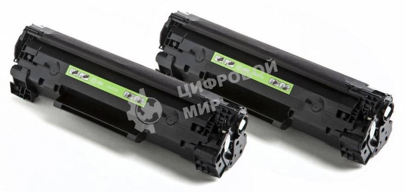 Картридж лазерный Cactus CS-C725D черный (1600 стр.) x2уп. для Canon LBP i-Sensys 6000/6000b