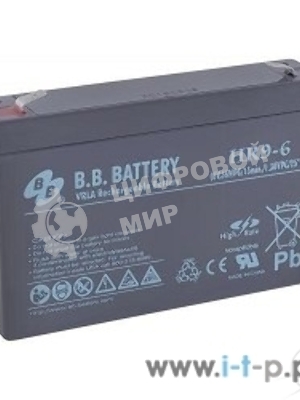 Батарея для ИБП B.B.Battery HR 9-6 6В 9А·ч
