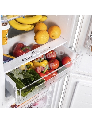 Холодильник Maunfeld MFF176SFW белый двухкамерный 187/75л морозилка снизу, ручная разморозка