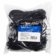 Шнур сетевой, вилка - евроразъем С7, кабель 2x0,5 мм², длина 1,5 м. (PE пакет) СМАРТКИП