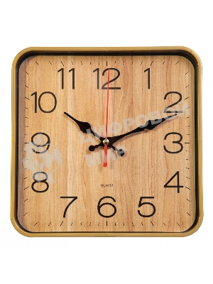 Часы настенные аналоговые Бюрократ WallC-S62P D19 см бежевый