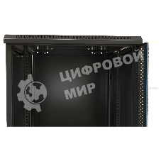 Шкаф настенный Hyperline TWB-0966-SR-RAL9004 19-дюймовый (19
