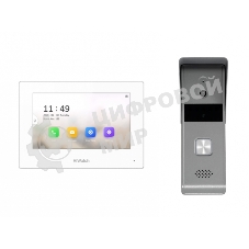 Комплект гибридной видеодомофонии, Включаются устройства:, DS-D100P, VDP-H3212W, 1 блок питания 12В, Работа с Hik-Connect