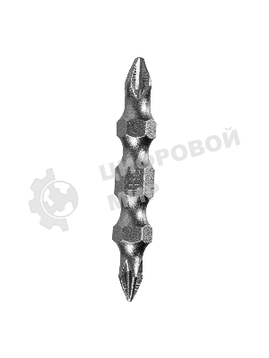 Набор бит Denzel двухстор., PH2-PH1х45 мм, сталь S2, 10 шт.