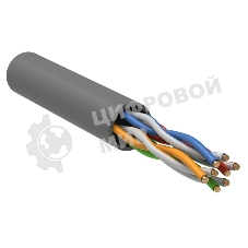 Кабель IEK витая пара U/UTP категории 5E 4 пары PVC 1м сер. GENERICA (305м)