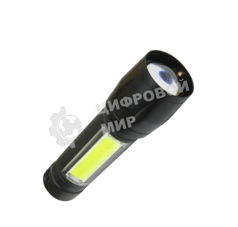 Фонарь Космос 3Вт ХРЕ 3Вт СОВ литий 600mAh Micro USB шнур