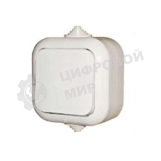 Выключатель 1-кл. ОП 10А IP44 белый БЕЛТИЗ А1 10-001