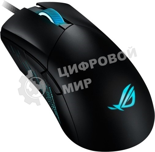 Мышь проводная ASUS ROG Gladius III черный, 19000 dpi, USB, кнопки - 6