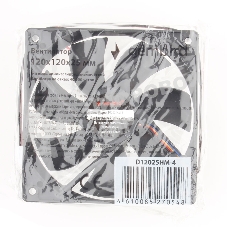 Вентилятор для корпуса Gembird черный, 120 мм, 2000 об/мин, 38.65 дБ, 4 pin