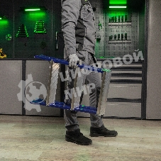 Стремянка двусторонняя Сибртех 3ст стальная