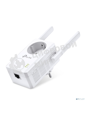 Сетевой адаптер TP-Link SOHO TL-WA860RE 300Mbps Wireless N Wall Plugged Range Extender with AC Passthrough, QCA(Atheros), 2T2R, 2.4GHz, 802.11b/g/n, 1 10/100Mbps LAN port, Range Extender button, Range Extender mode, suppo поставляется без кабеля RJ-45