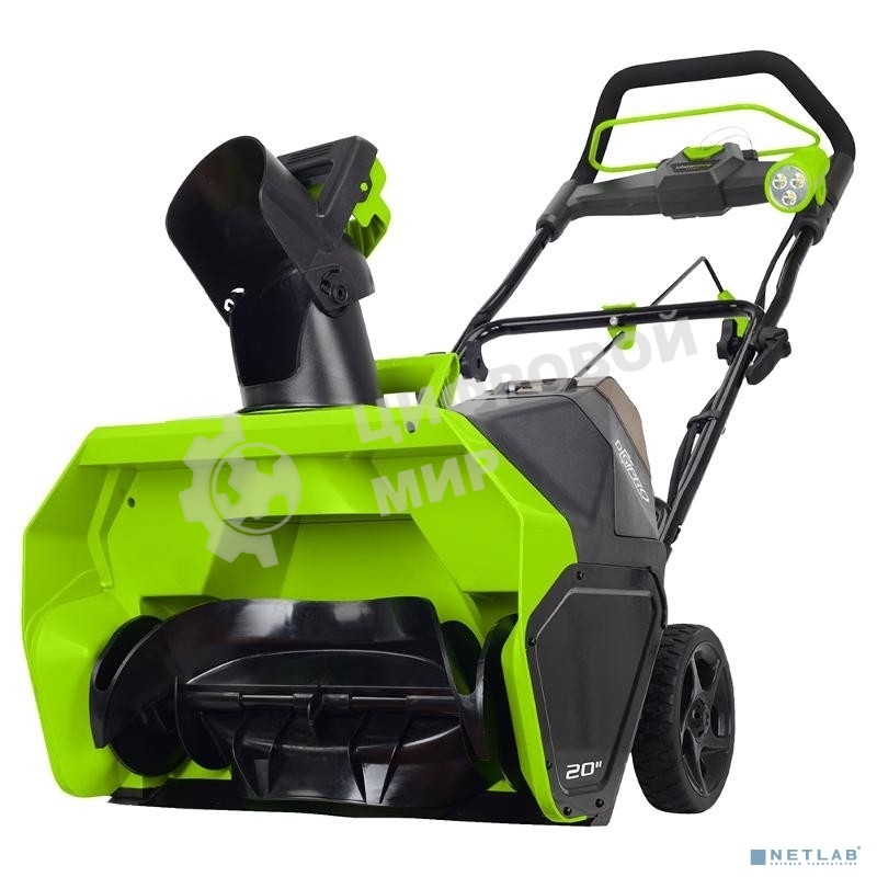 Снегоуборщик аккумуляторный GreenWorks GD40ST, 40V, 51 см, бесщеточный, без АКБ и ЗУ (2600007)