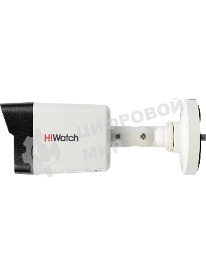 Камера HiWatch IP 2Мп уличная цилиндрическая, EXIR ИК 30м, 1/2.9 CMOS, 1920х1080@25к/с, объектив 2.8мм, угол 104, мех ИК-фильтр; 0.01Лк@F2.0, H.265/H.265+/H.264/H.264+/MJPEG ROI, коридорный режим, DWDR, 3D DNR, BLC, Smart ИК, обнаружение движения 2.0, IP67, -40...+60C, DC12В/PoE, 6.5Вт