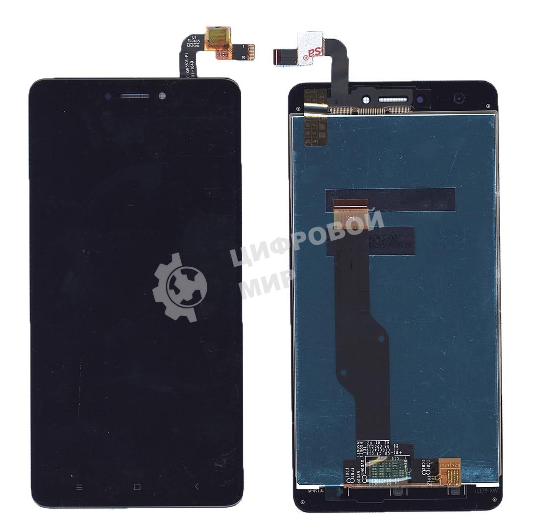 Дисплей для Xiaomi Redmi Note 4X черный