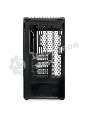 Компьютерный корпус без блока питания HSPD F711-TGbK, Panoramic Full Tower, Black, TG, 0.7 SPCC, no fans ATX, mATX, mITX 190/420/280мм 2x2.5