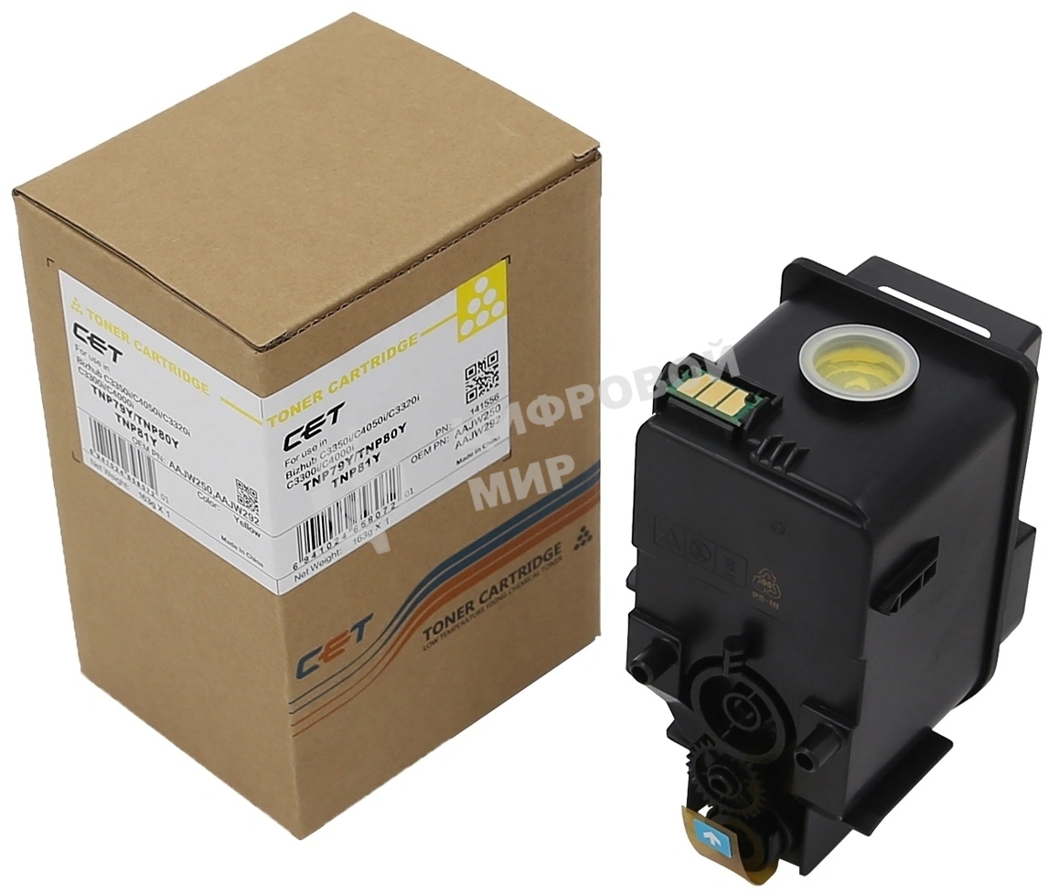 Картридж лазерный CET (CPT) для Konica Minolta Bizhub C3350i Yellow, (EUR/AP), 163г