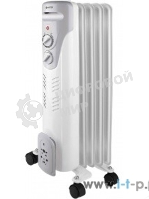 Обогреватель масляный Vitek VT-1707 W (5 секций) белый, 1000 Вт, 10 м2, термостат