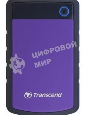 Внешний HDD Transcend USB 3.0 1Tb TS1TSJ25H3P StoreJet 25H3P (5400 об/мин) 2.5