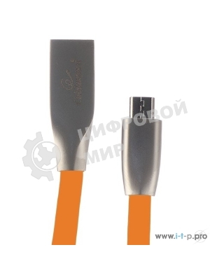 Кабель USB2.0 Cablexpert CC-G-mUSB01O-1M, AM/microB, серия Gold, длина 1м, оранжевый, блистер
