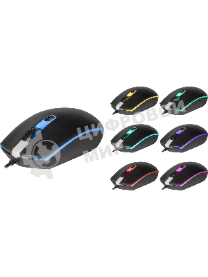 Мышь проводная Defender Dot MB-986 черный, 1600 dpi, USB, кнопки - 4