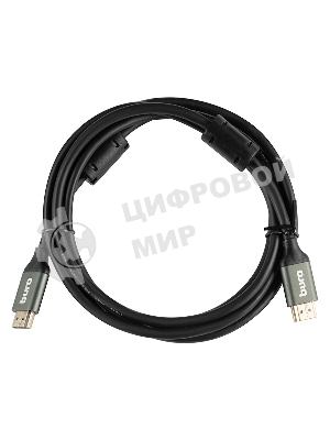 Кабель аудио-видео Buro HDMI (m)/HDMI (m) 2м. феррит.кольца позолоченные контакты черный