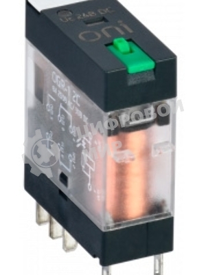 Реле общего назначения OGR-1 2C 24В DC с LED и тест. кнопкой ONI OGR-1-2C-DC24V-L-B