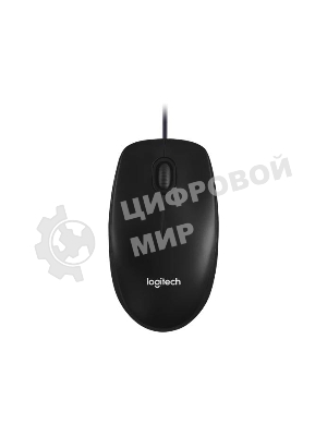 Мышь проводная Logitech M100/100R DARK/GREY (темно-серая/черная), 1000 dpi, USB, кнопки - 3