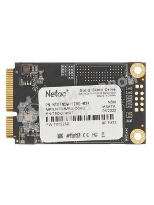 Накопитель SSD Netac N5M, 128Gb, mSATA, R/W 560/520